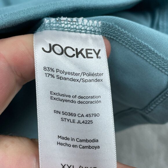 Jockey XXL Tulip Hem Yoga Jacket Arctic Blue Polyester/Spandex Womens NWT 6555 - Picture 3 of 7